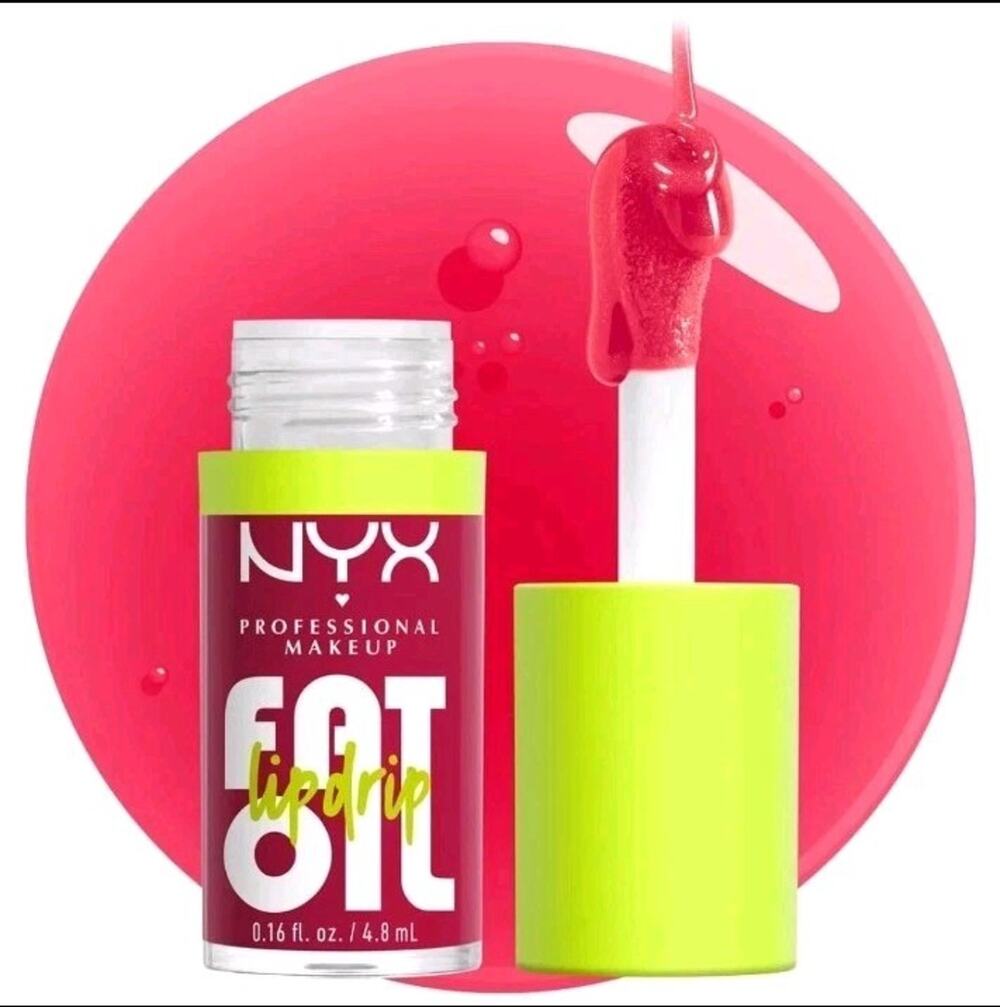 (Lot Of 3) NYX Fat Oil Lip Drip Lip Gloss - 05 Newsfeed - Brand New, Sealed